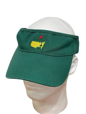 American Needle Masters Green Low Riser Visor Ionic Embroidered Yellow Map Flag